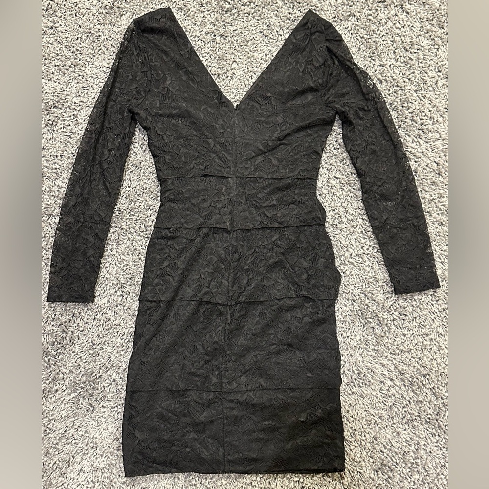 Black Lace Dress - Picture 2 of 5